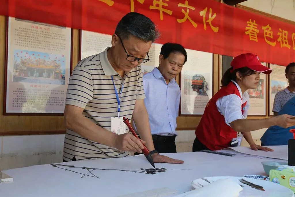 为了这件事国内20多名书画名家齐聚贤良港妈祖故居